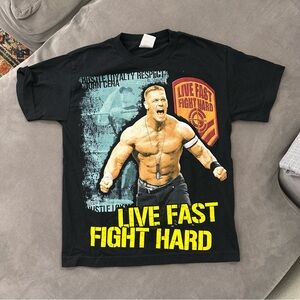 Vintage Alstyle WWE John Cena “Live Fast Fight Hard” T-Shirt Youth Medium